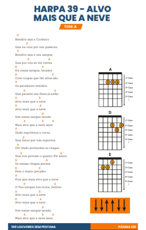 Alvo Mais Que A Neve - Cifra, PDF